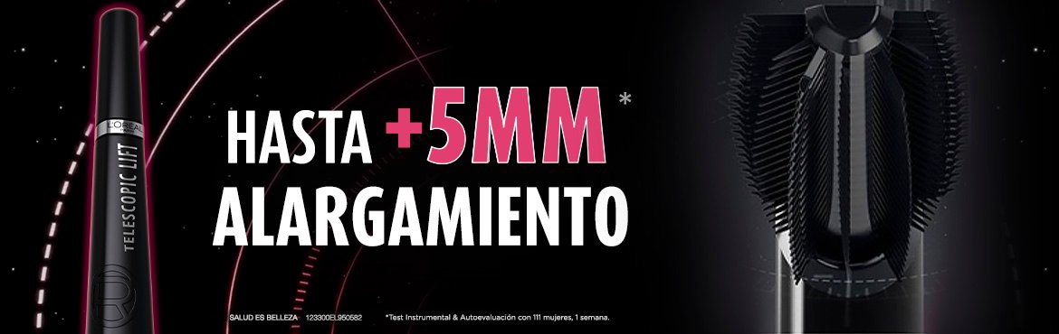 muestra de la máscara telescopic Lift con 5mm de alargamiento